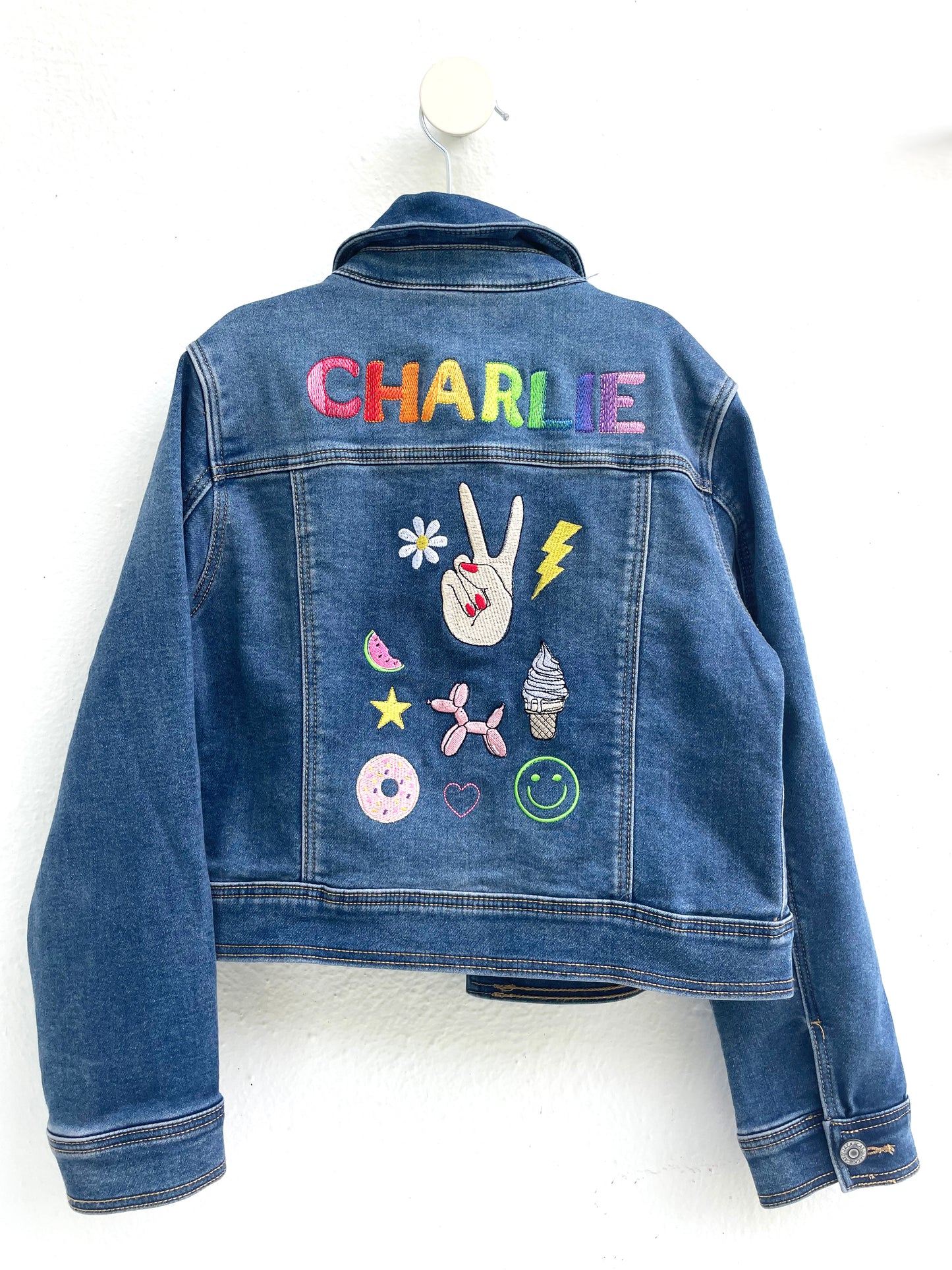 Jean Jacket  - Youth (machine embroidered)