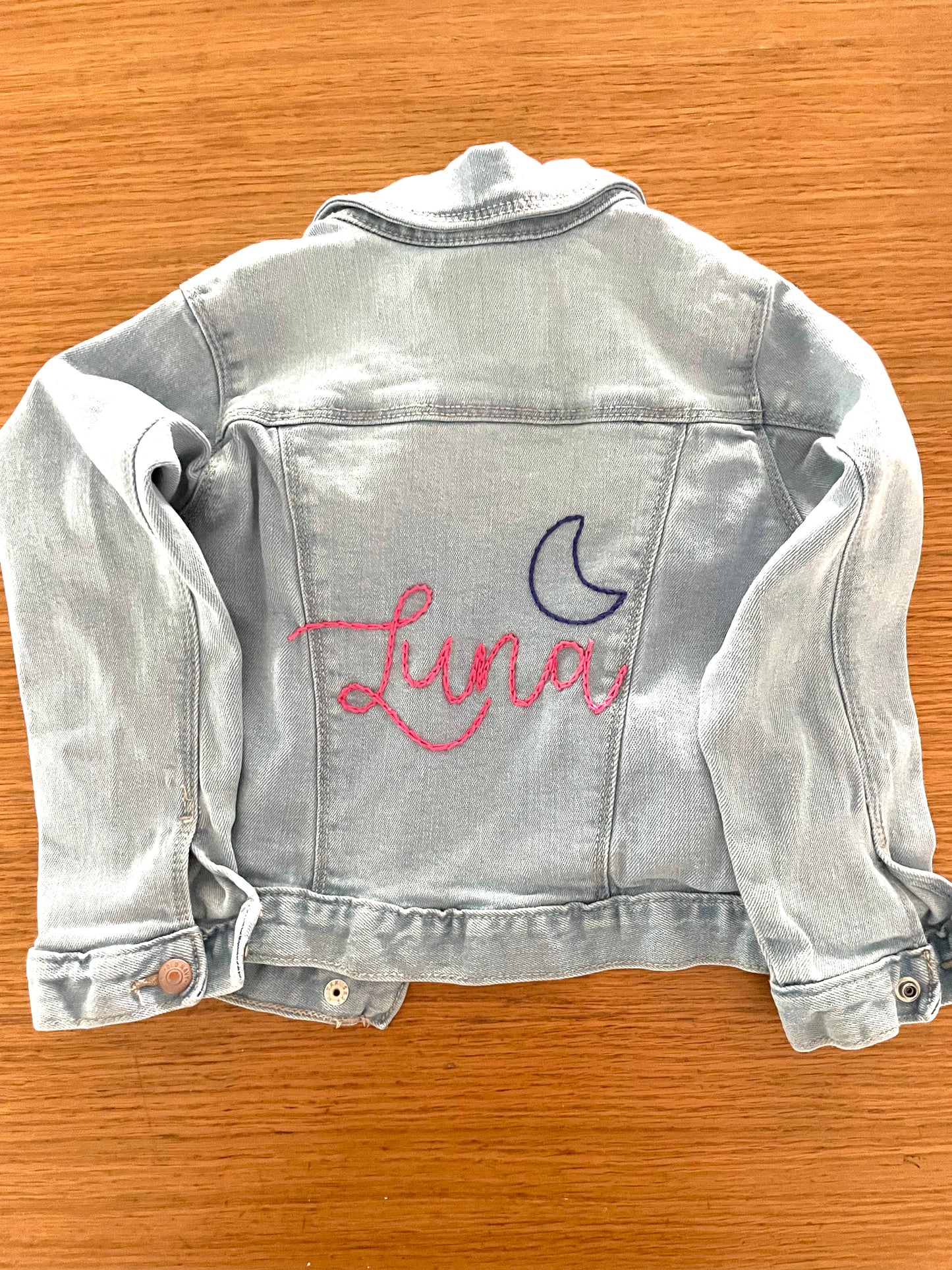 Jean Jacket - youth (hand embroidered)