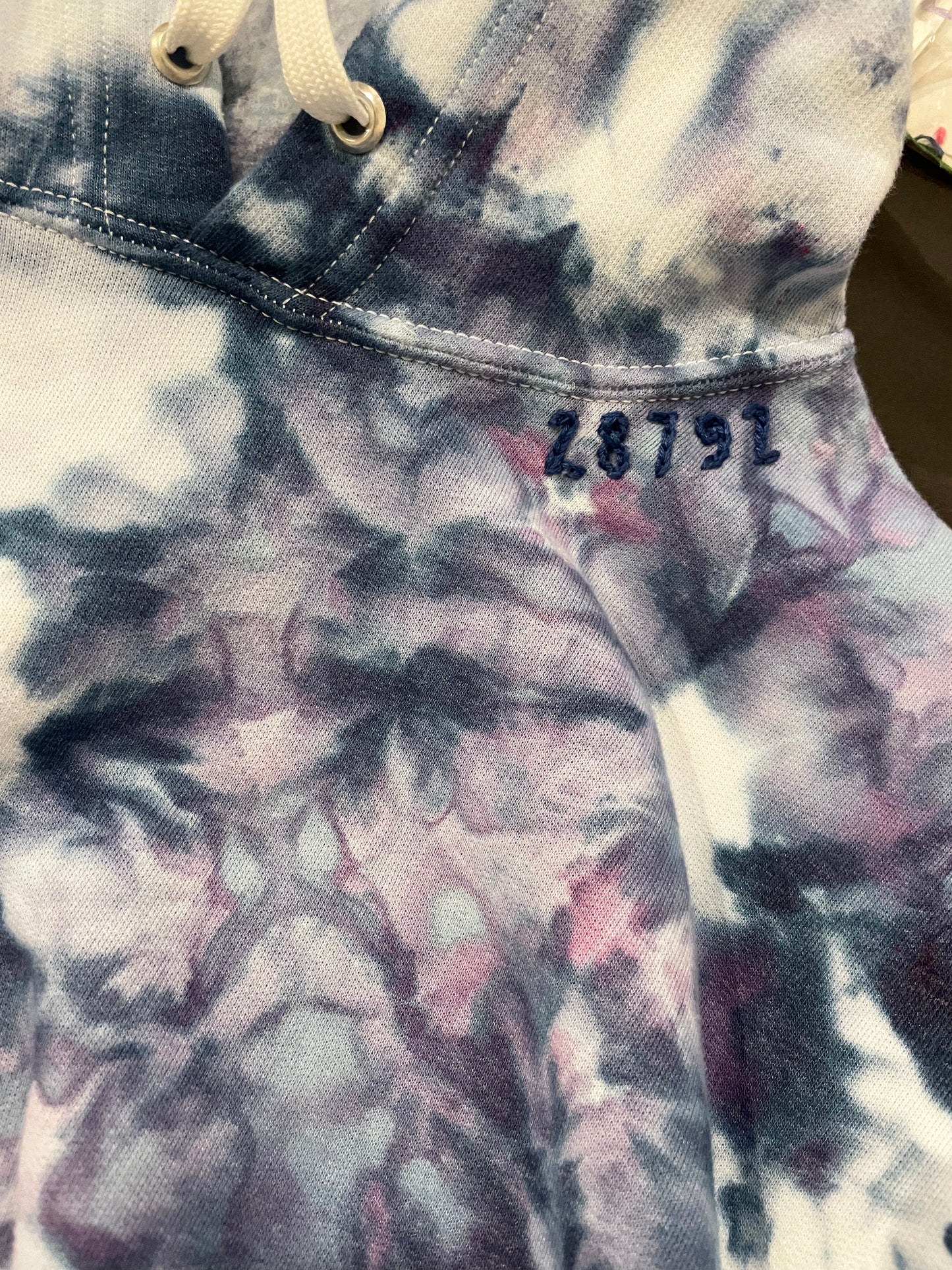 Tie Dyed Zip Code hoodie sweatshirt