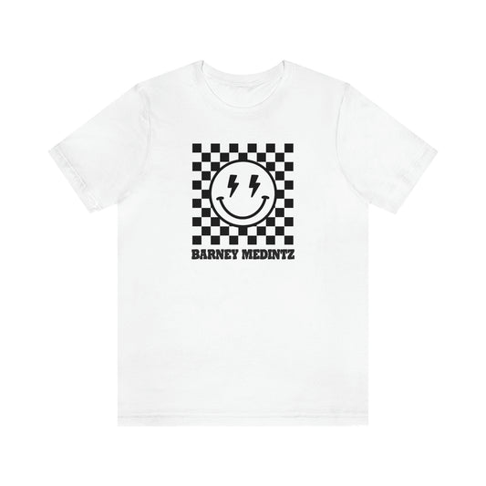 CBM Checker lightning happy face Adult SS Tee (multiple colors)