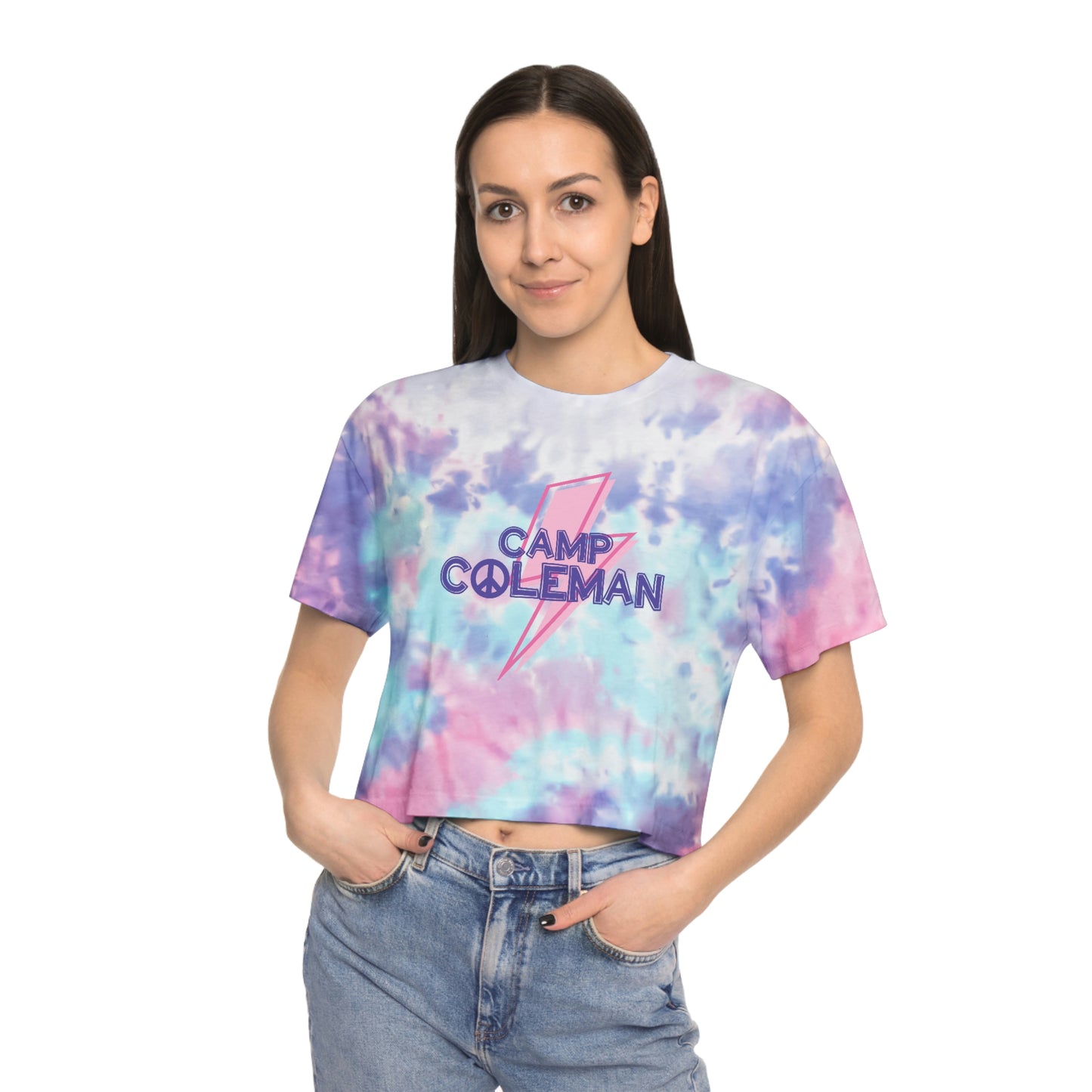 Coleman Bolt Women's Tie-Dye Crop Tee