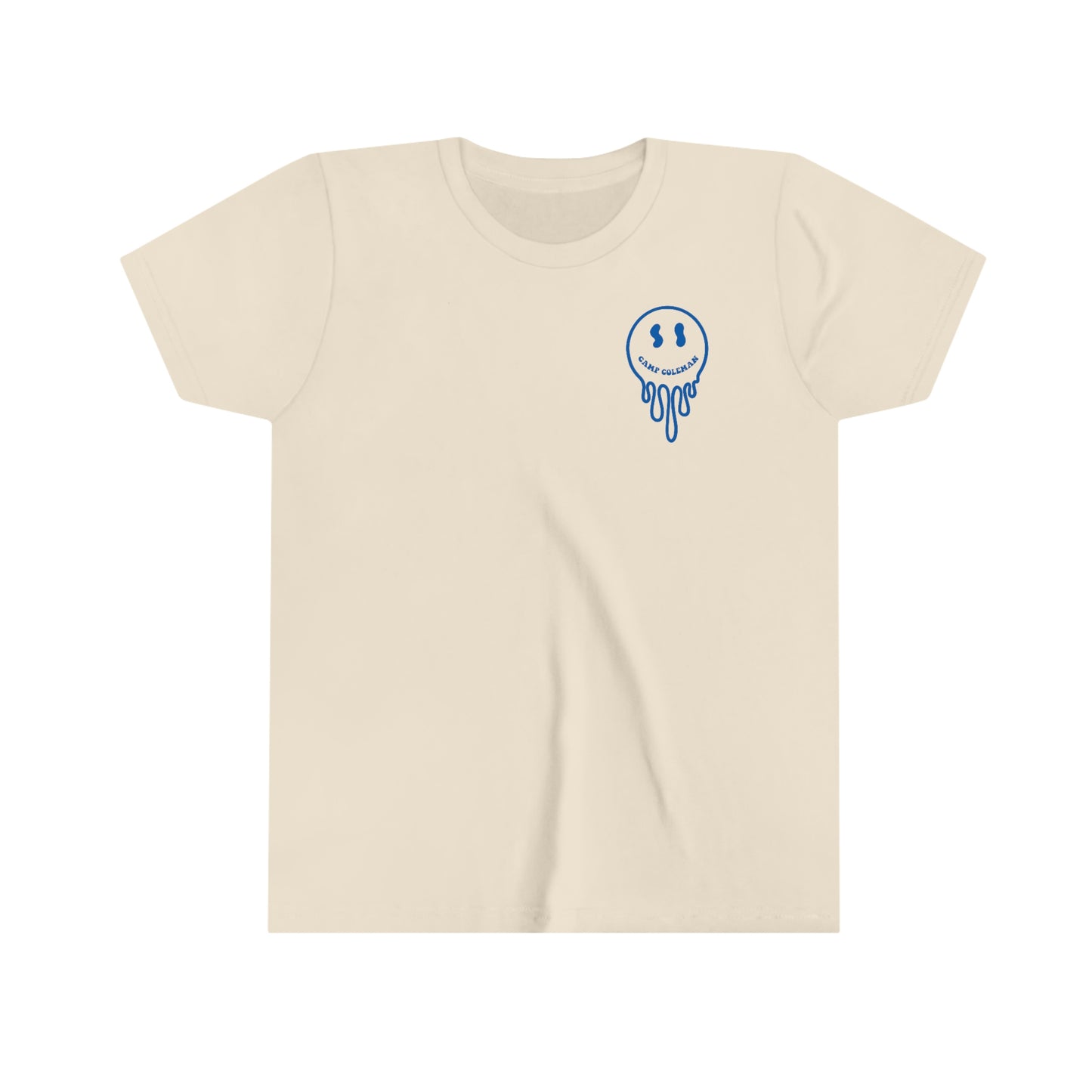 Coleman Blue drip smiley Youth SS Tee (multiple colors)