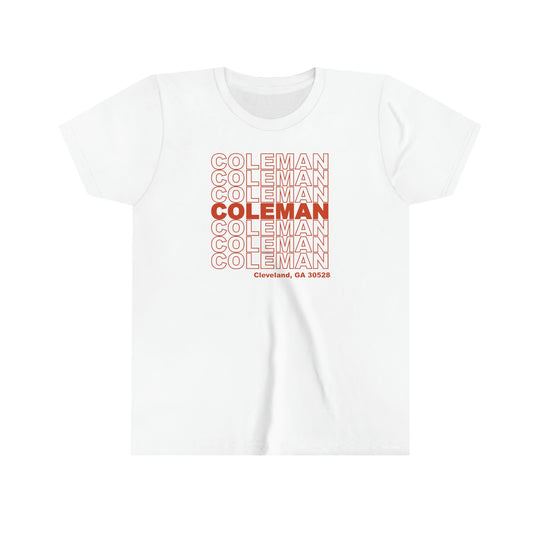 Coleman Coleman Coleman Youth Short Sleeve Tee (multiple colors)