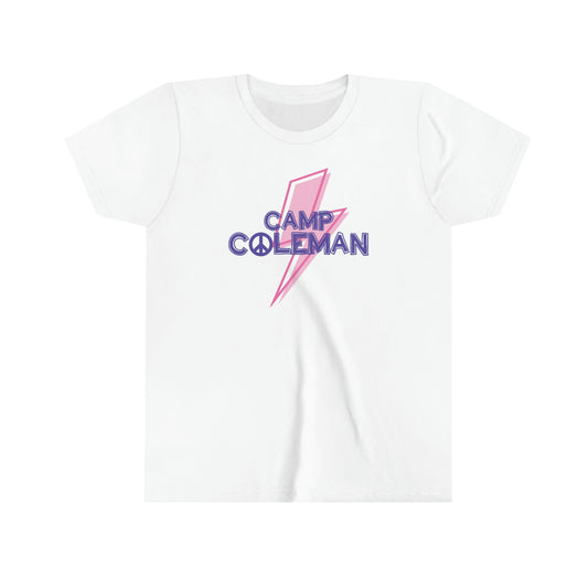 Coleman Pink Bolt Youth Short Sleeve Tee (multiple colors)