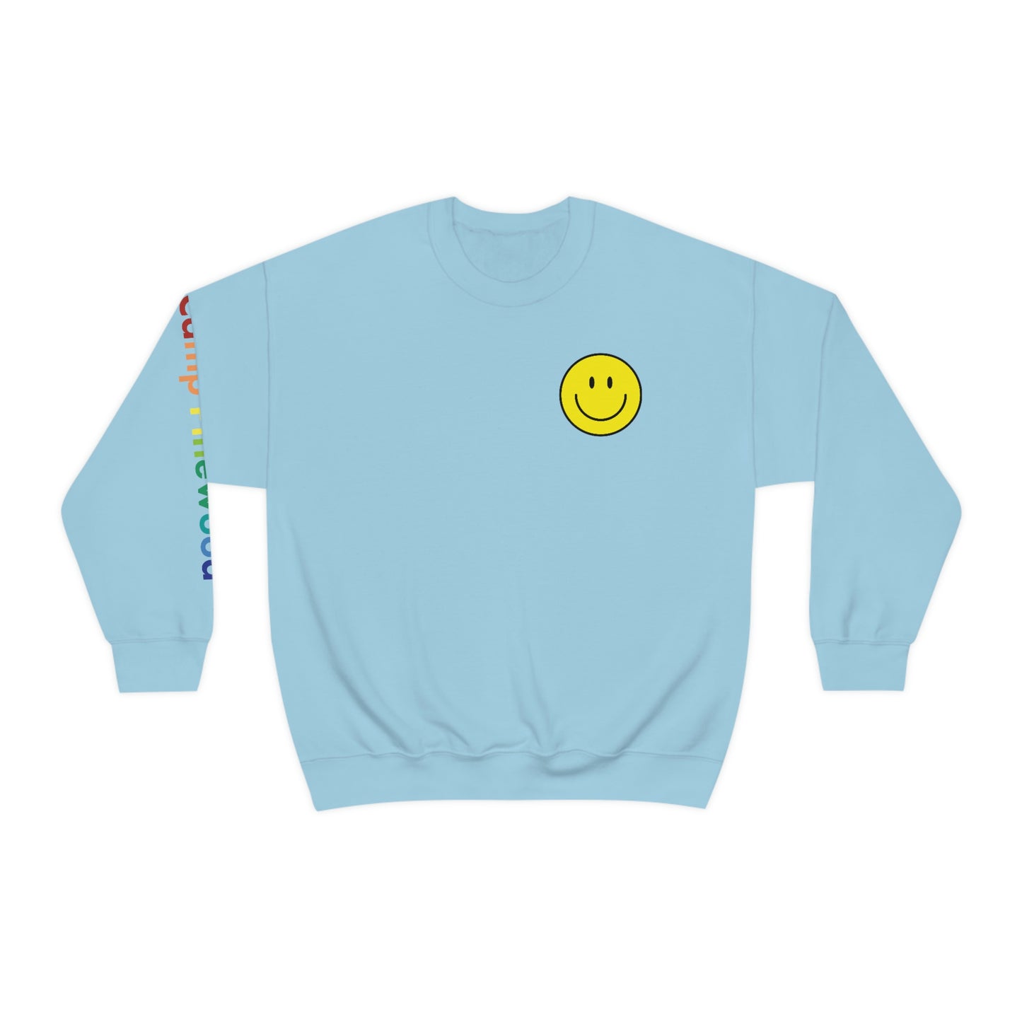 Pinewood rainbow arm and smiley logo Adult Unisex Heavy Blend Crewneck Sweatshirt (multiple colors)