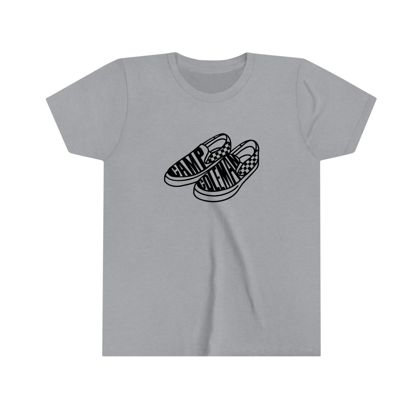 Coleman checkered skate shoe Youth Short Sleeve Tee (multiple colors)