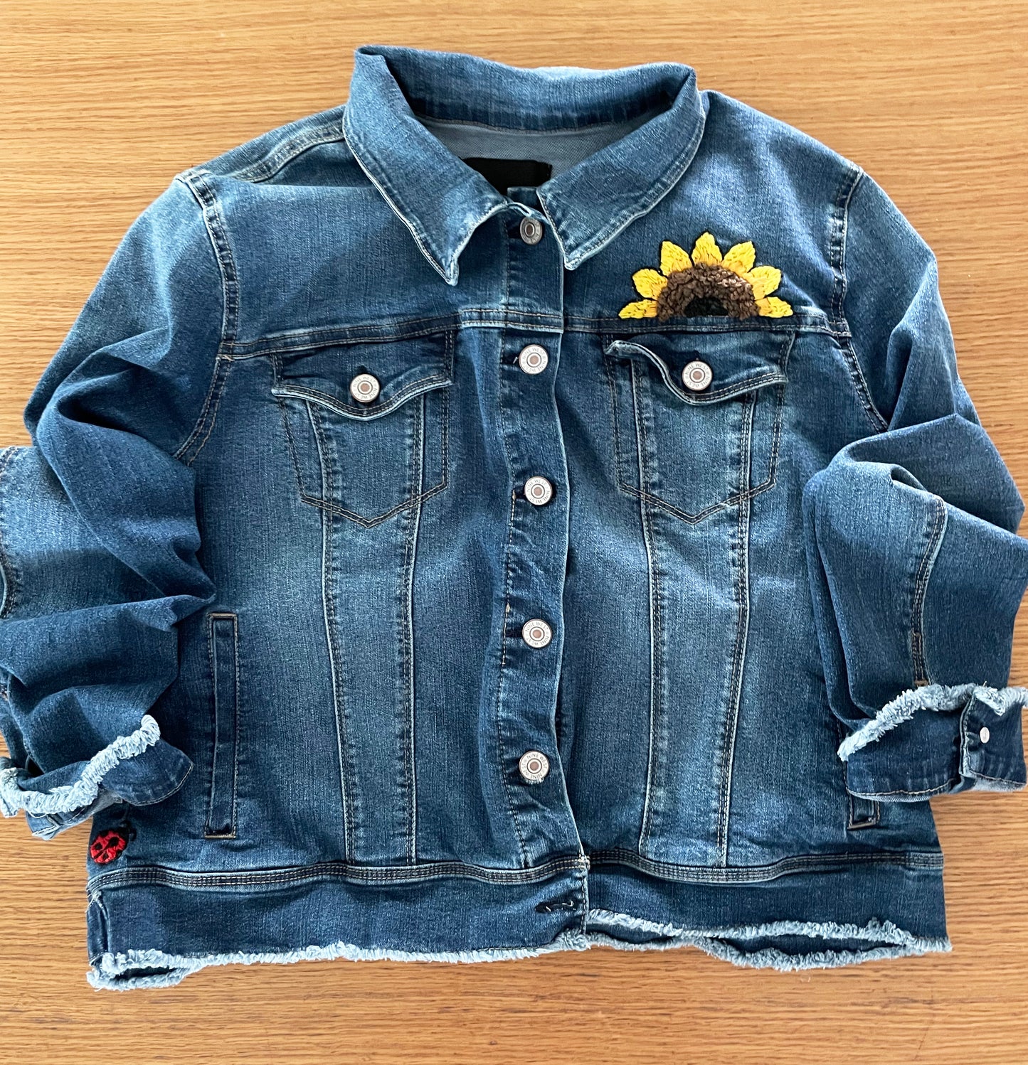 Jean Jacket - Adult (hand embroidered)