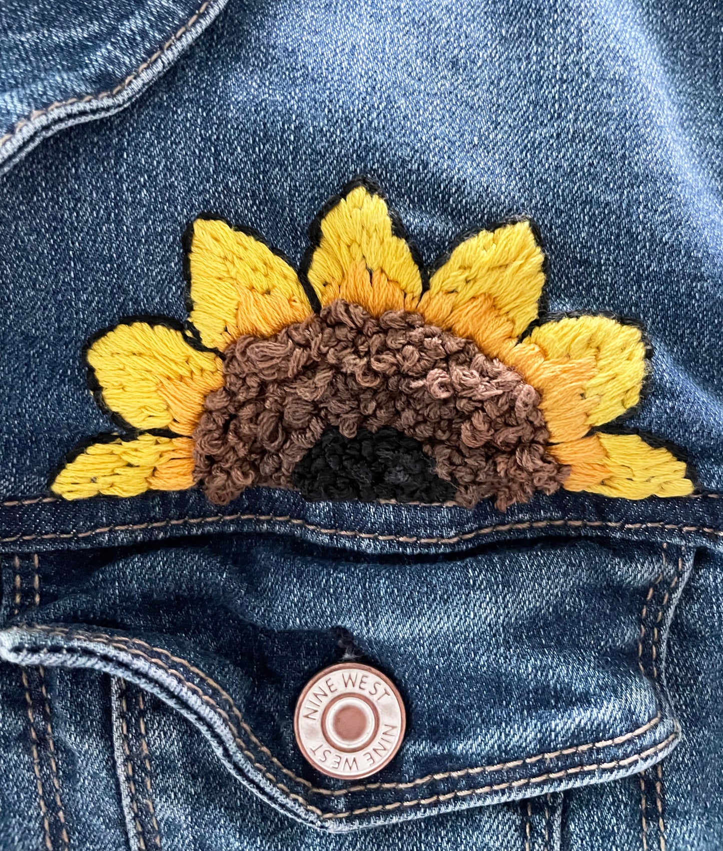 Jean Jacket - Adult (hand embroidered)