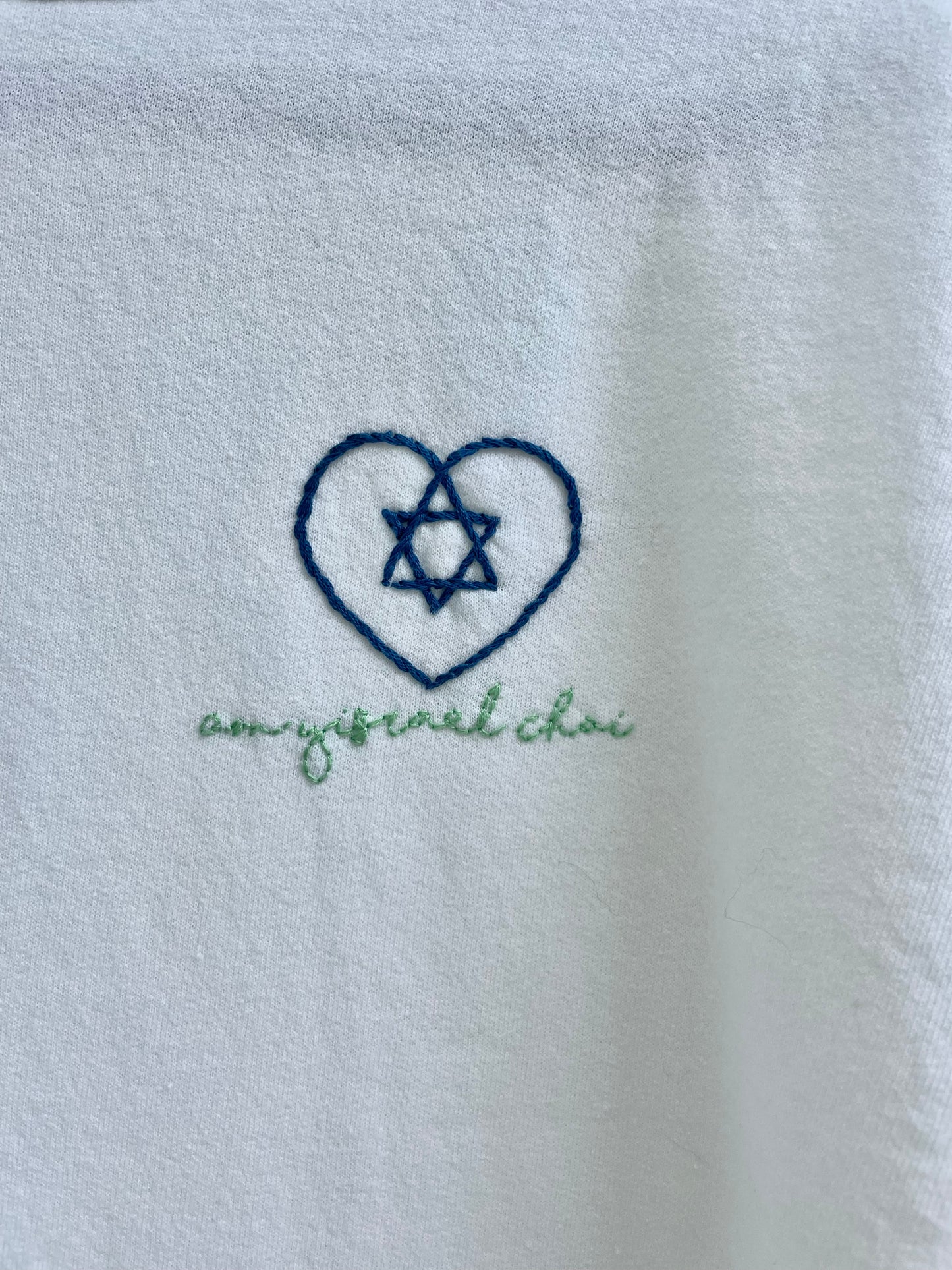 Am Yisrael Chai - Hand Embroidered Sweatshirt - for adults and children