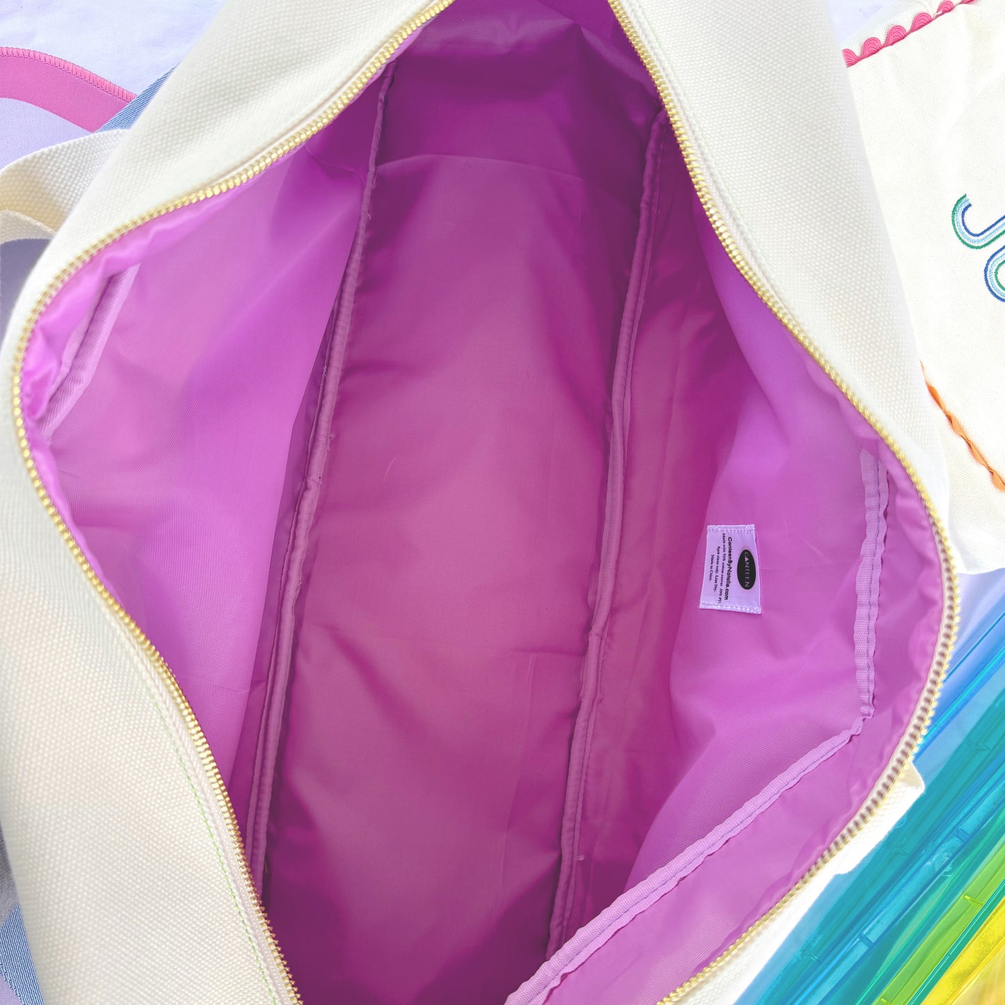 Mahjong Travel Bag with Tile Pouch & Strap | Personalized Embroidery Included