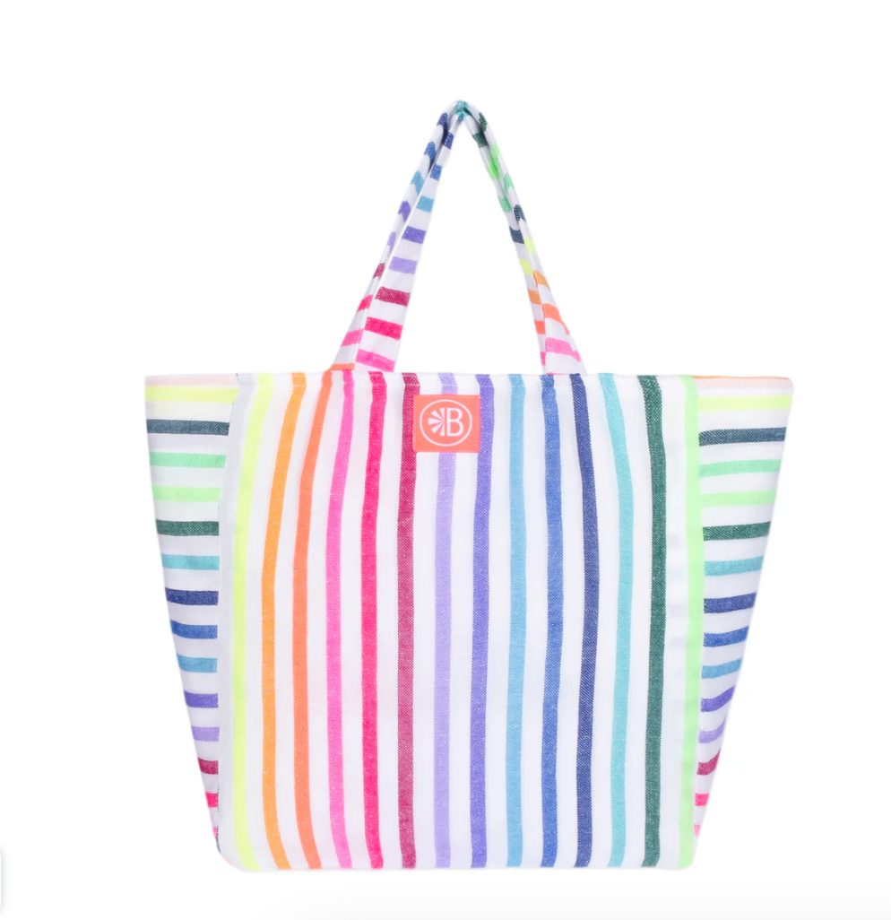 Las Bayadas Mexican striped lightweight Beach Tote Bag - multiple color options