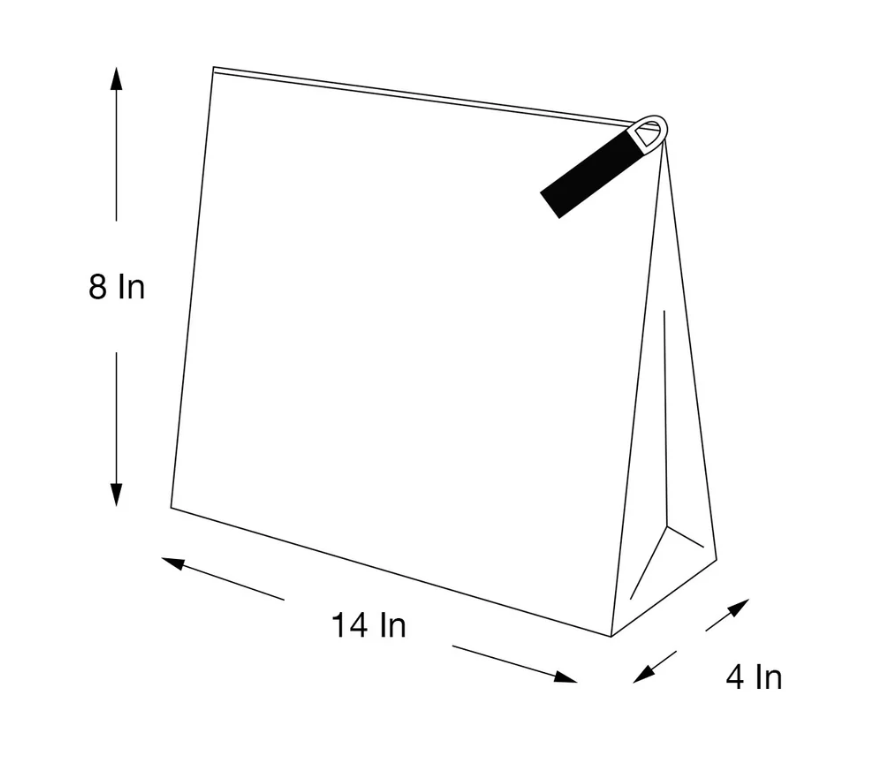 Las Bayadas Mexican striped waterproof zip clutch - XL waterproof