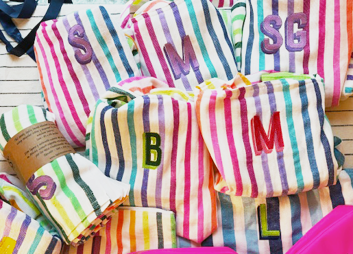 Las Bayadas Kids Mexican Rainbow striped lightweight  Beach Tote Bag